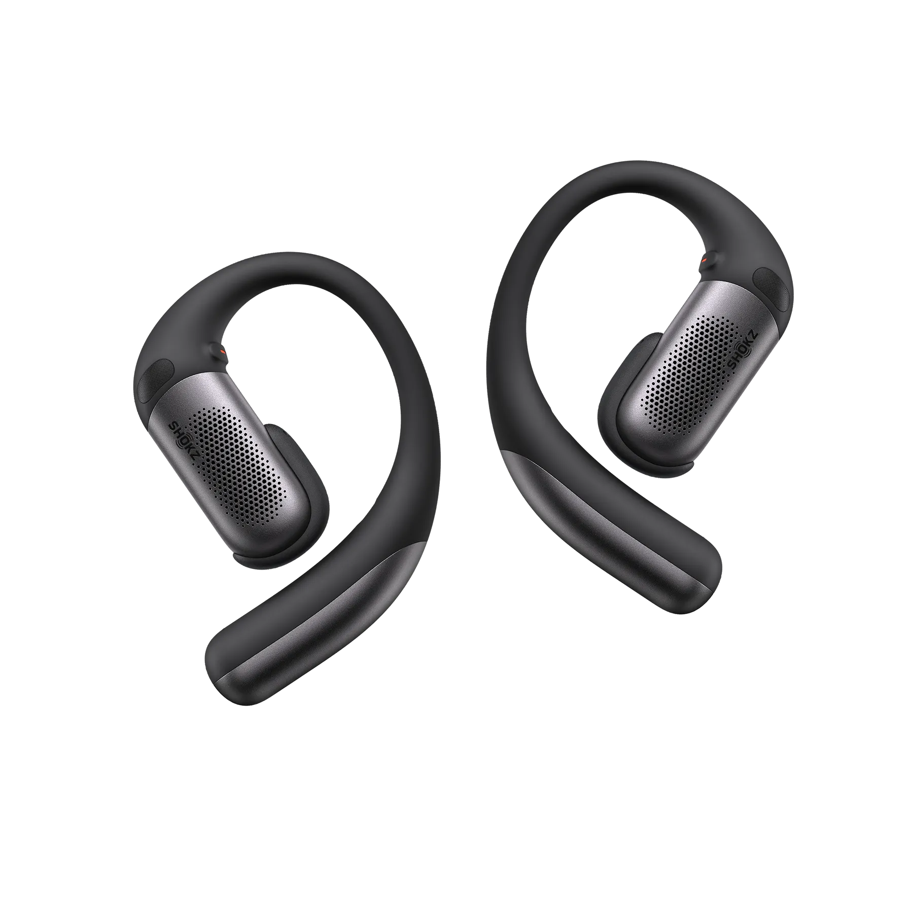 Shokz OpenFit Pro Black open-ear earbuds - front view