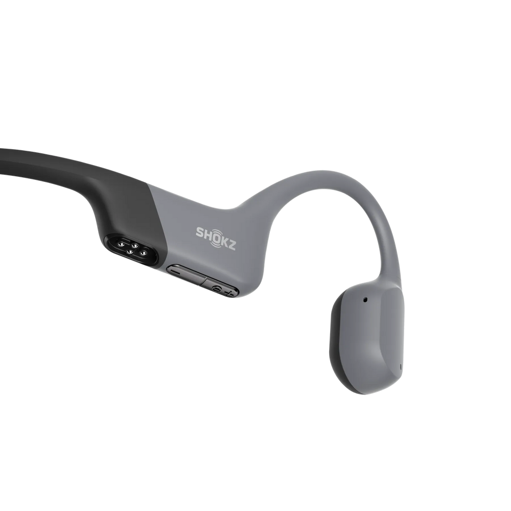 Shokz OpenSwim Pro Grey - angled view