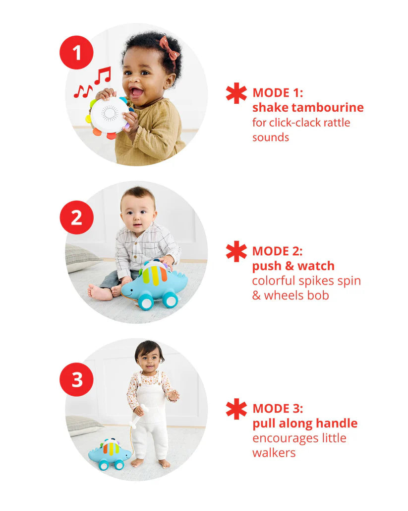 Baby Explore & More Dinosaur 3-In-1 Baby Musical Pull Toy Baby Explore & More Dinosaur 3-In-1 Baby Musical Pull Toy