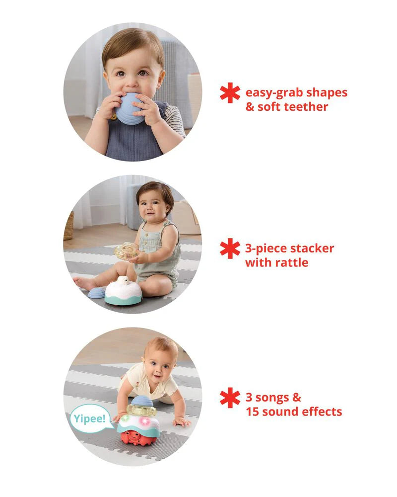 Baby Stack & Crawl 4-in-1 Crab Baby Crawl Toy Baby Stack & Crawl 4-in-1 Crab Baby Crawl Toy