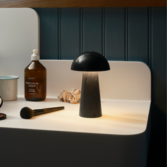 Kreafunk Bello Brown Wood Portable LED Lamp | 50H Battery