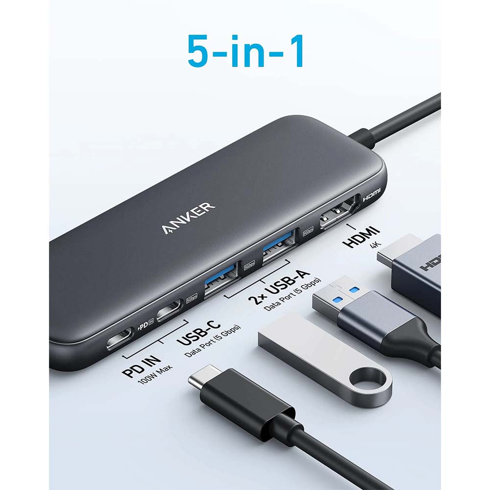 Anker USB-C Hub( 5in1 ) - Black