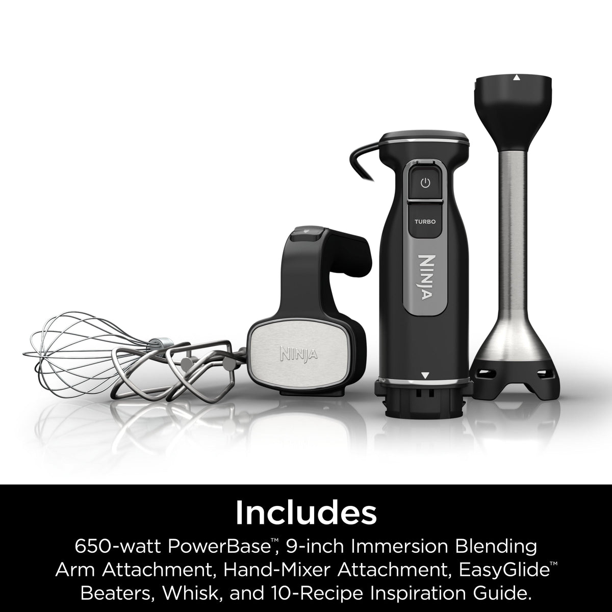Ninja Mixe Ninja Foodi 3-In-1 Hand Blender, Mixer & Chopper