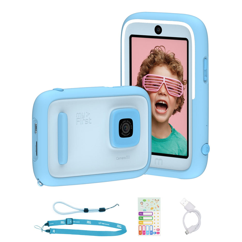 myFirst Camera 50 Blue with accessories