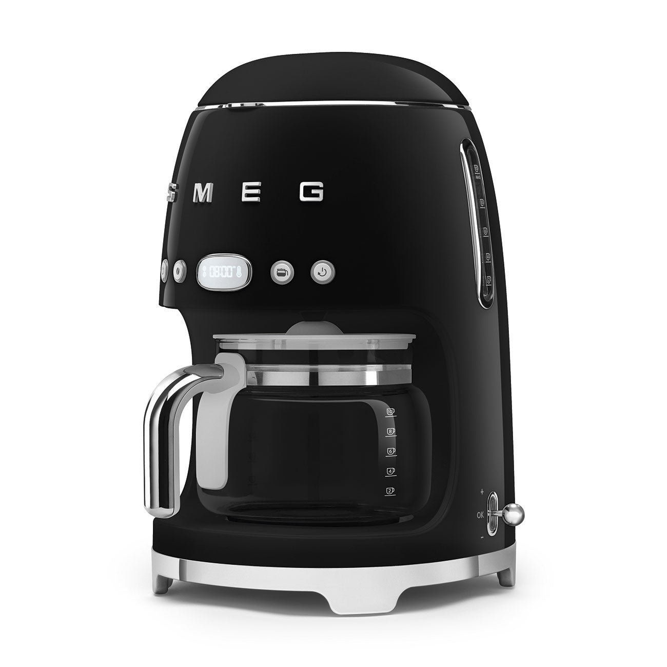 Smeg Drip Coffee Machine 50's Style Aesthetic - Black