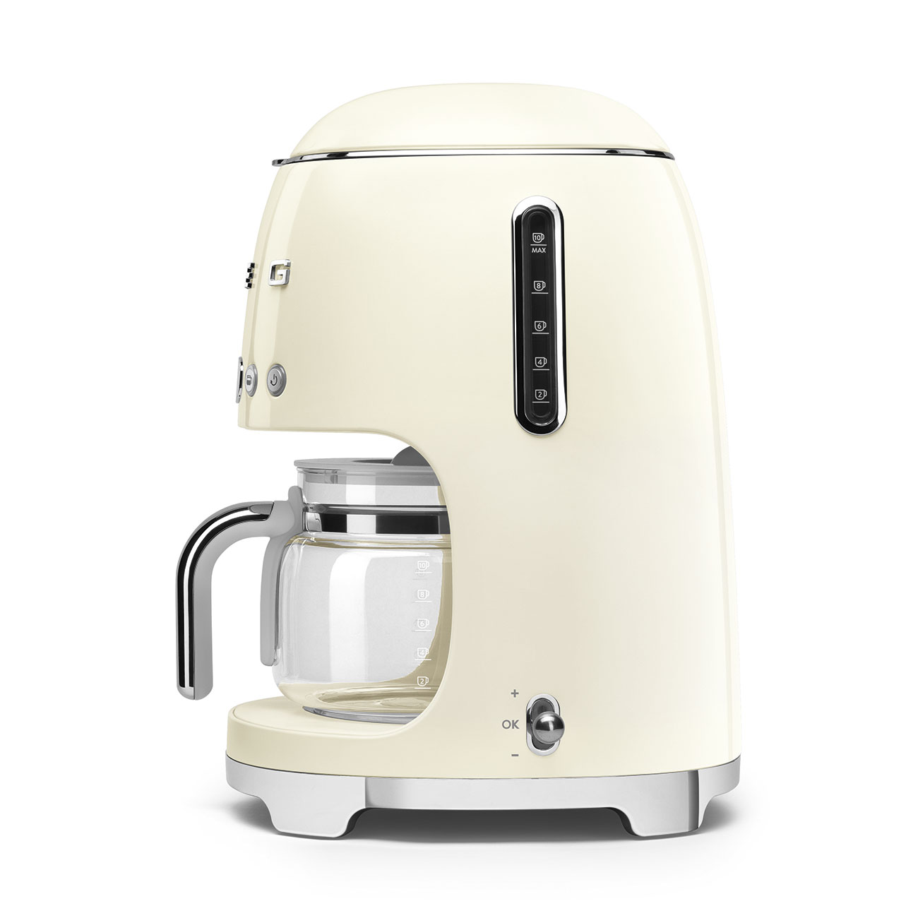 Smeg Drip Coffee Machine 50's Style Aesthetic - Cream