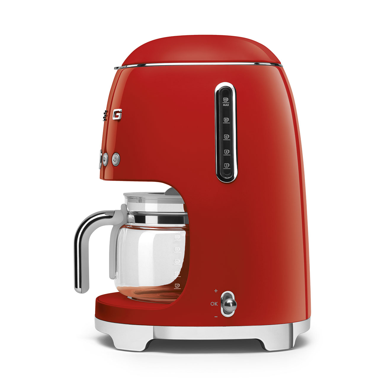 Smeg Drip Coffee Machine 50's Style Aesthetic - Red