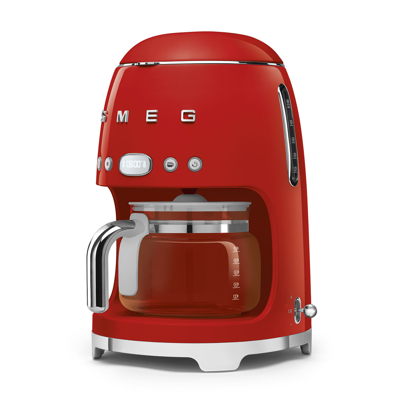 Smeg Drip Coffee Machine 50's Style Aesthetic - Red