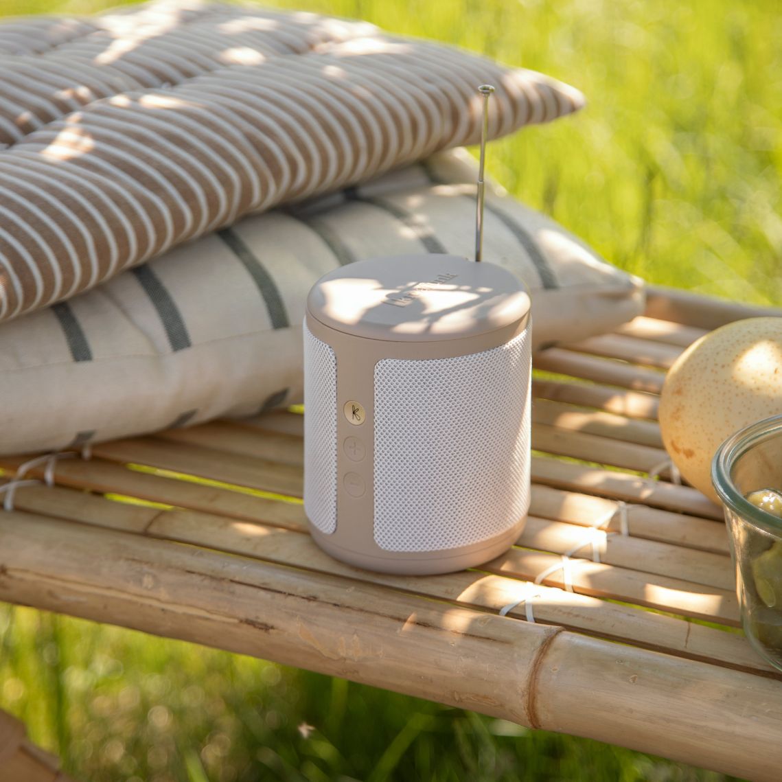 Kreafunk Dabbie Ivory Sand DAB+ Radio & Bluetooth Speaker