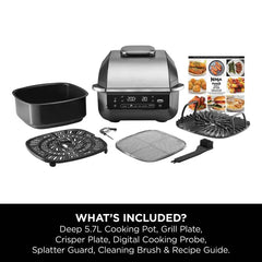 Ninja Foodi 5-in-1 Health Grill & Air Fryer EG351ME - Black