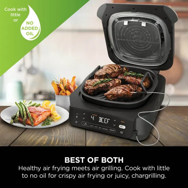 Ninja Foodi 5-in-1 Health Grill & Air Fryer EG351ME - Black