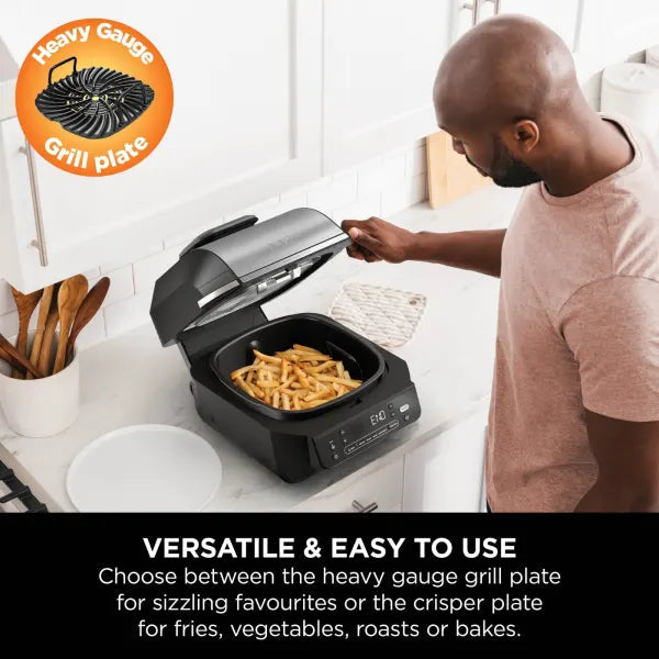 Ninja Foodi 5-in-1 Health Grill & Air Fryer EG351ME - Black