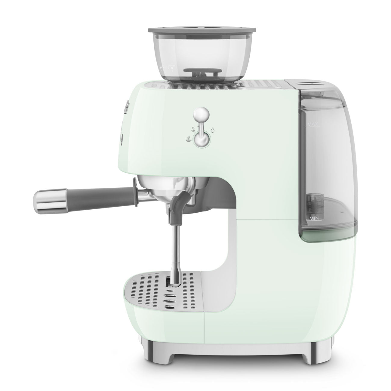 Smeg Manual Espresso Coffee Machine with Grinder 50's Style Aesthetic - Pastel Green