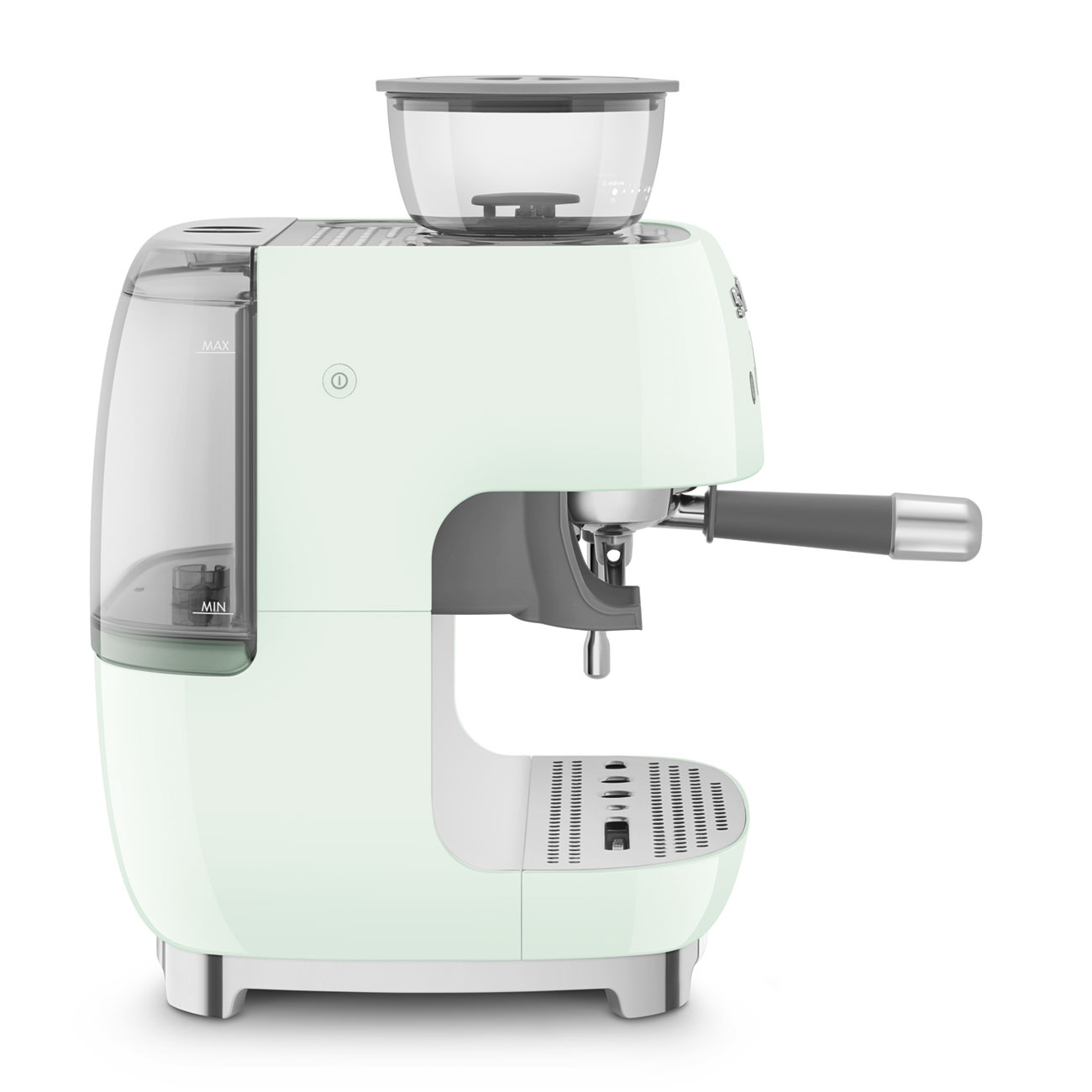 Smeg Manual Espresso Coffee Machine with Grinder 50's Style Aesthetic - Pastel Green