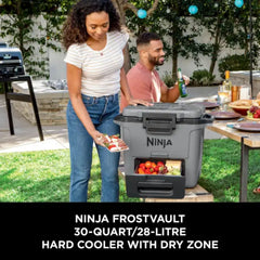 Ninja FrostVault 28L Hard Cooler with Dry Zone FB131UKGY - Slate Grey