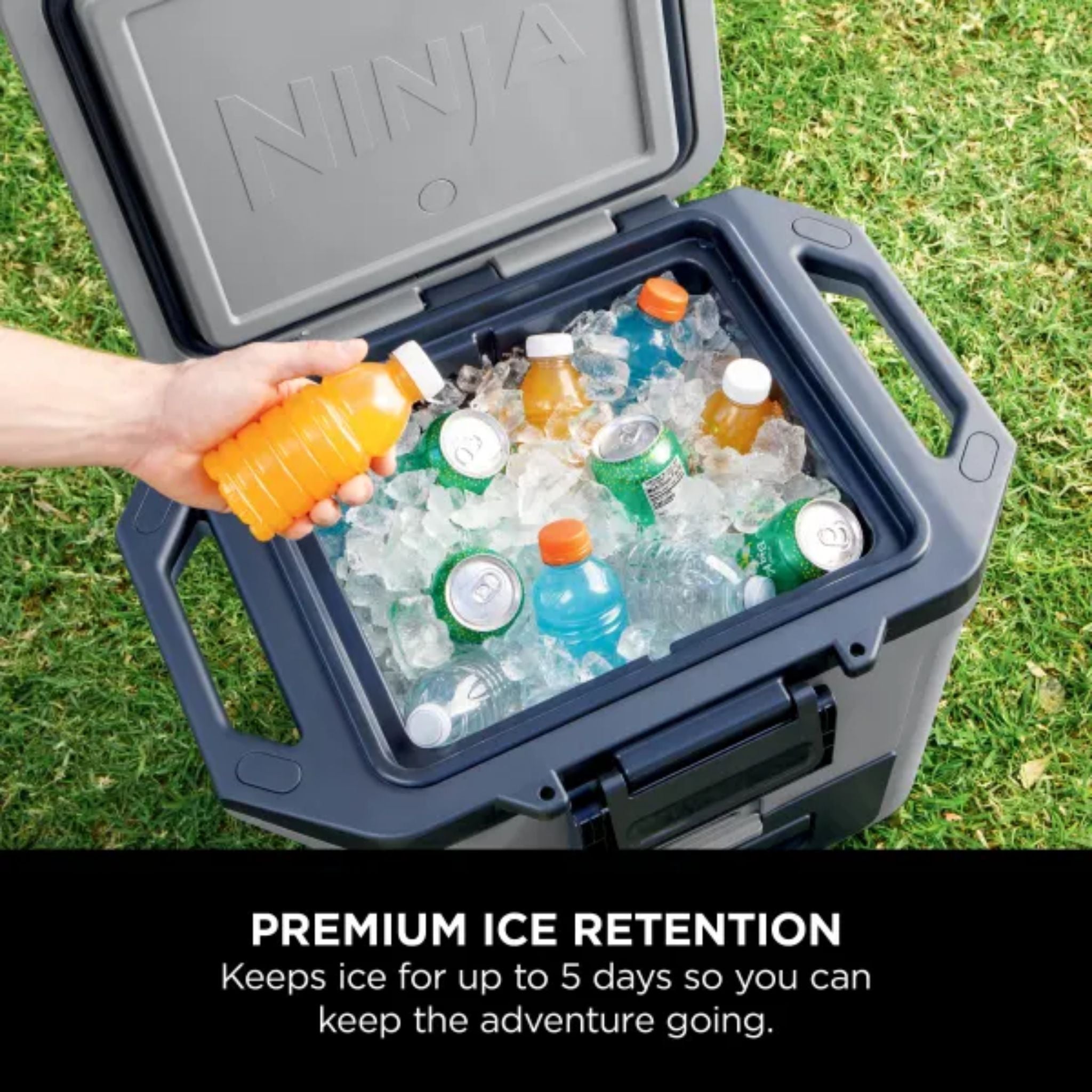 Ninja FrostVault 28L Hard Cooler with Dry Zone FB131UKGY - Slate Grey