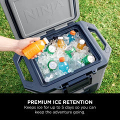 Ninja FrostVault 28L Hard Cooler with Dry Zone FB131UKGY - Slate Grey
