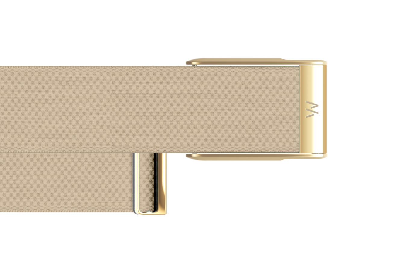Whoop MG SuperKnit Luxe Band - Dune/Gold