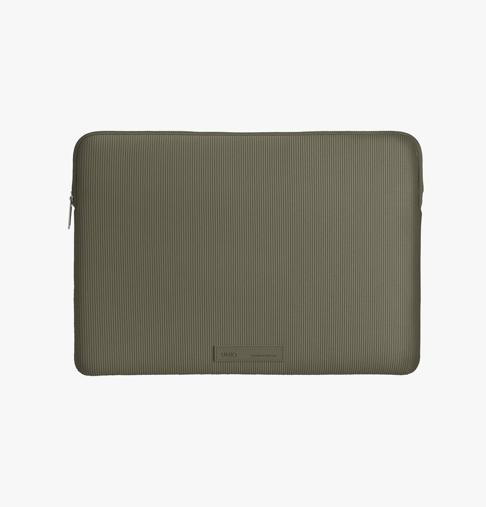 UNIQ Cyprus Ridge Edition Laptop Sleeve - Dark Sage Green