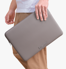 UNIQ Cyprus Textured Neoprene Water-Resistant sleeve up to 16 inch - Pwerter Grey