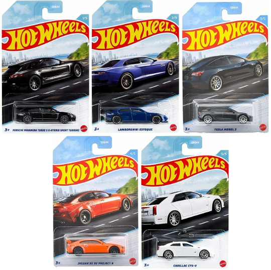 Hot Wheels Themed Automotive GDG44 – 1:64 Die-Cast Silver Series Car
