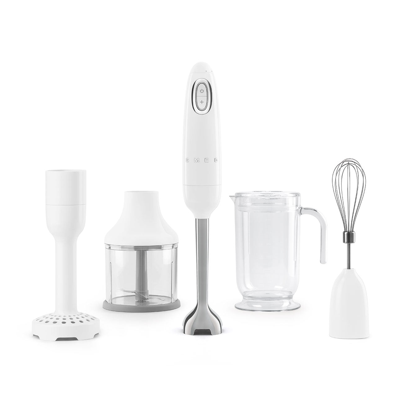 Smeg Hand Blender with Acessories 50's Style Aesthetic - White