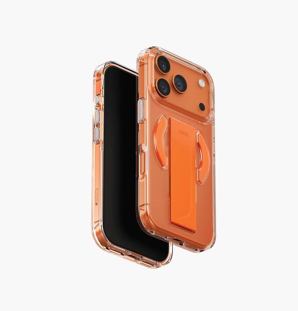 UNIQ Heldro Air Slim FlexGrip™ Case with Magnetic Charging for iPhone 17 Pro - Volt Orange