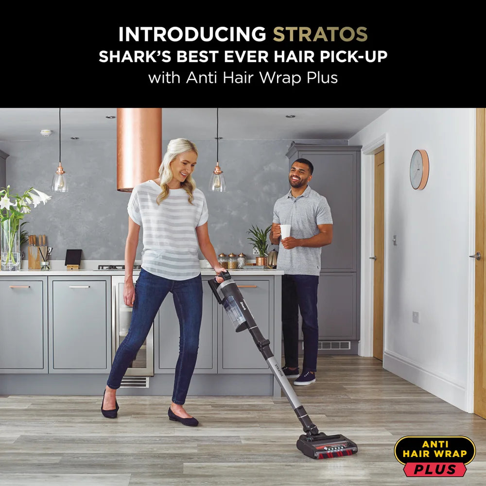 Shark Stratos Pet Pro Cordless Vacuum IZ420MET 2x Battery - Charcoal