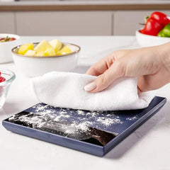 Nutricook Digital Kitchen Scale Blue - in use