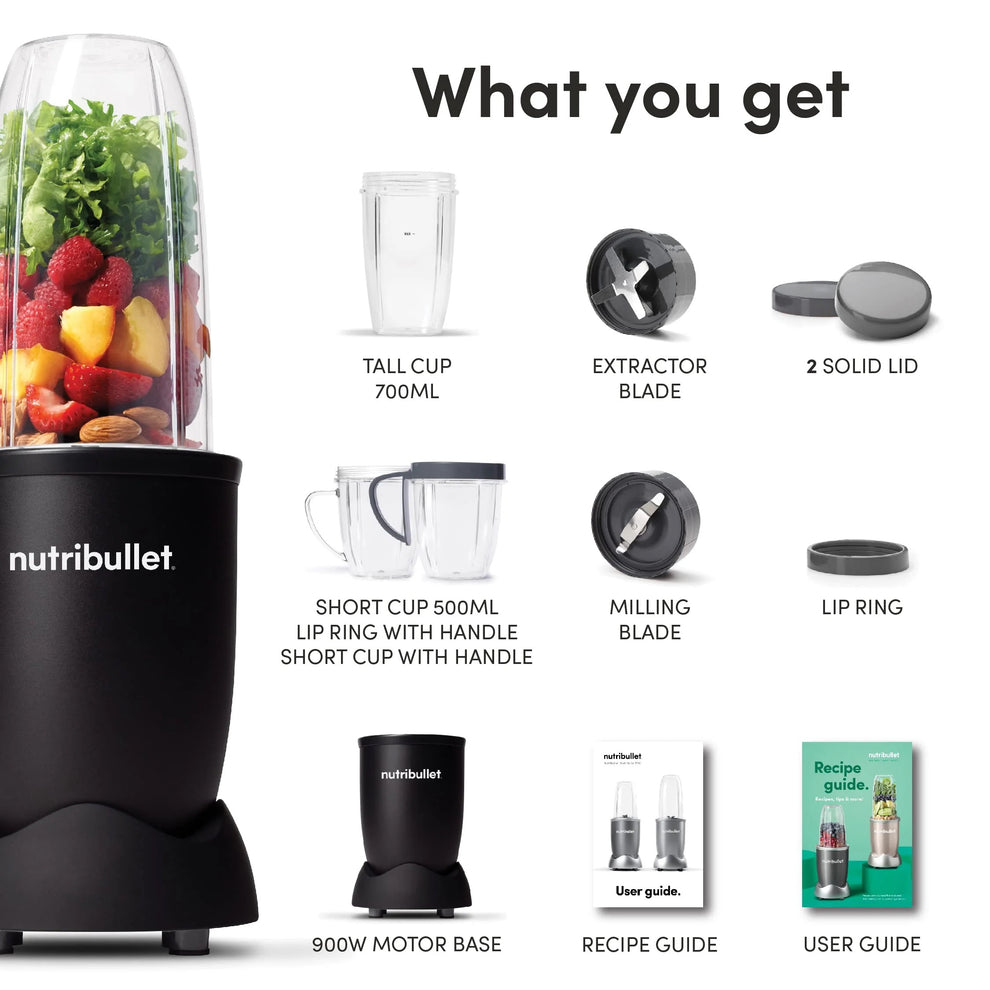 Nutribullet 900 Watts - Black - 9 Pieces Nutribullet 900 Watts - Black - 9 Pieces