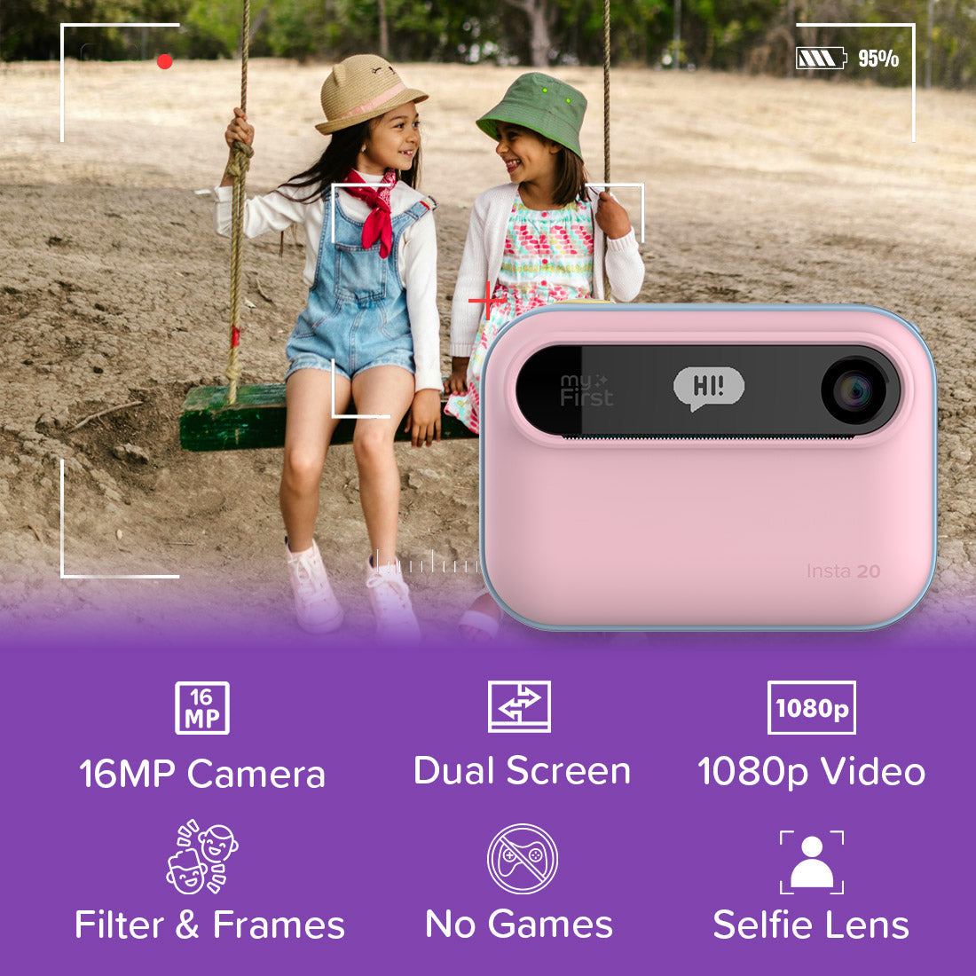 myFirst Insta 20 Pink dual screen