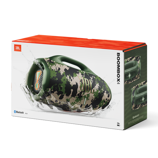 JBL Boombox 4 Portable Bluetooth Speaker - Squad Camo