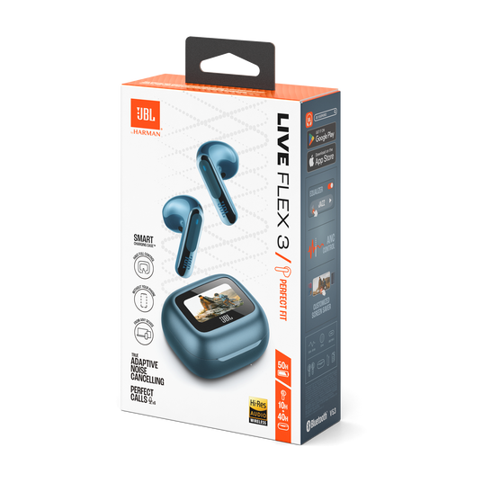 JBL Live Flex 3 True Wireless Noise Cancelling - Blue JBL Live Flex 3 True Wireless Noise Cancelling - Blue