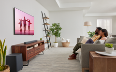 JBL Bar 500 Dolby Atmos MultiBeam soundbar in living room