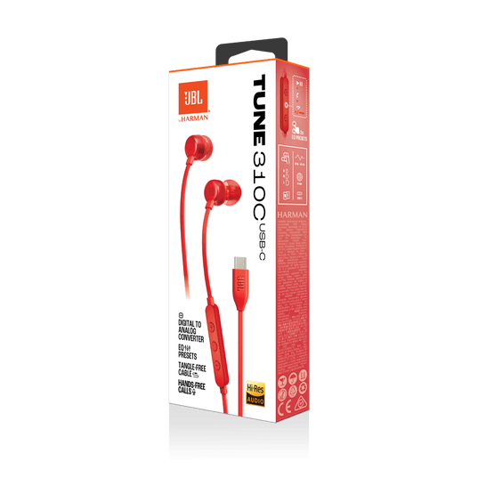 JBL TUNE 310C USB - Red