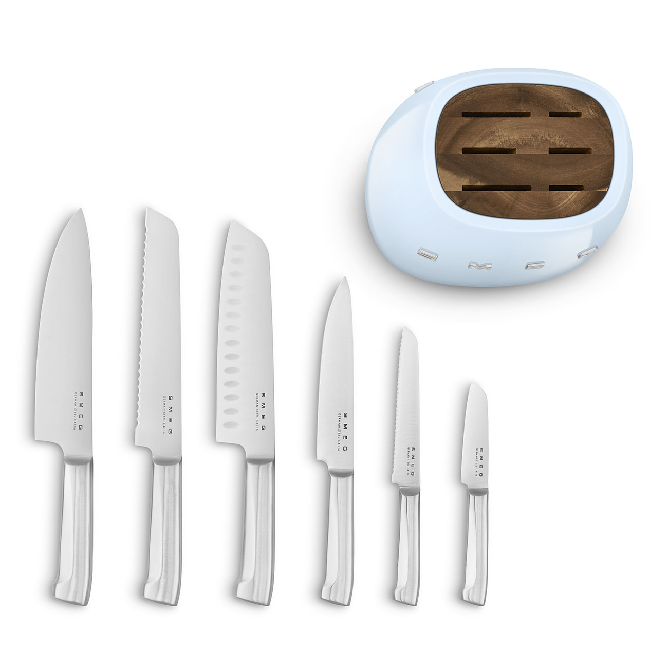 Knife Block Set - Pastel Blue Knife Block Set - Pastel Blue