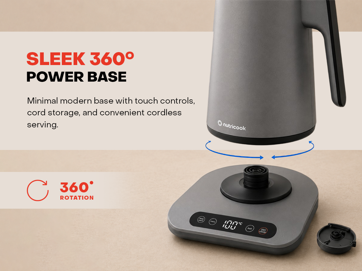 Nutricook 2-in-1 Kettle & Tea Maker - lifestyle
