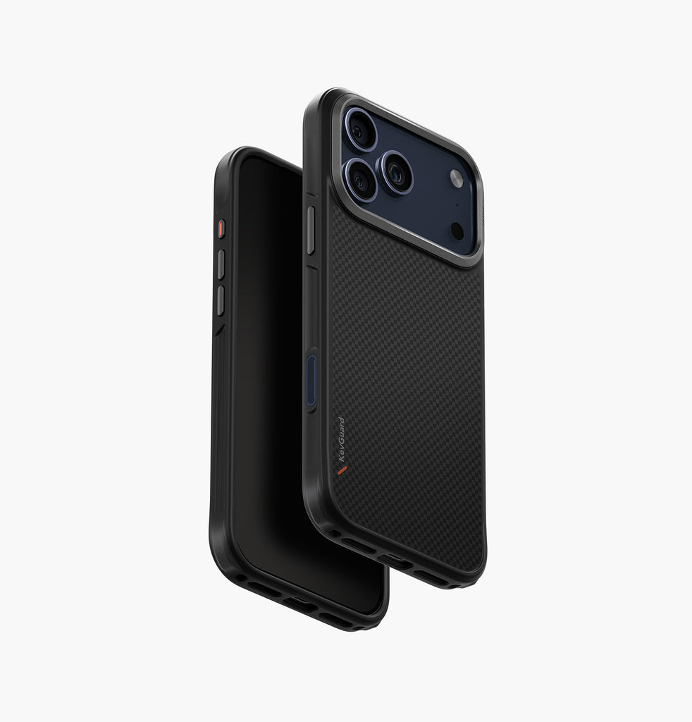 UNIQ Keva Tough Aramid Protective Case for iPhone 17 Pro Max - Carbon Black