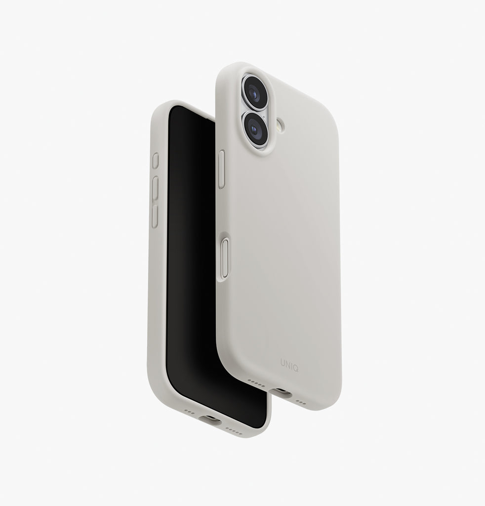 UNIQ Lino Hybrid Silicone Case with MagClick™ for iPhone 17 - Mist Grey