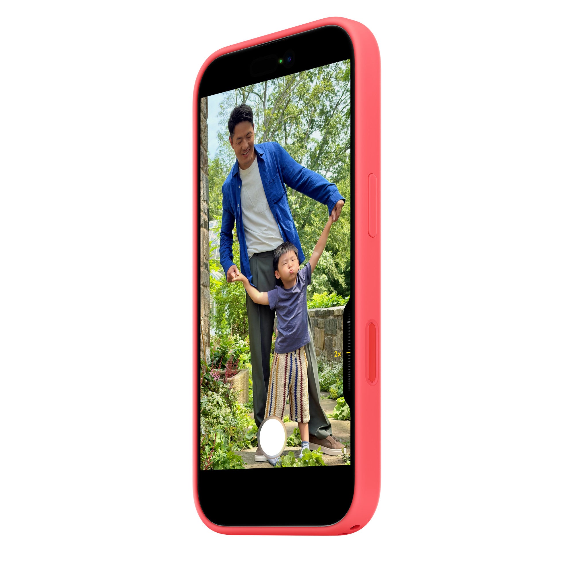 iPhone 17 Silicone Case with MagSafe – Bright Guava