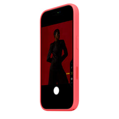 iPhone 17 Pro Silicone Case with MagSafe – Bright Guava