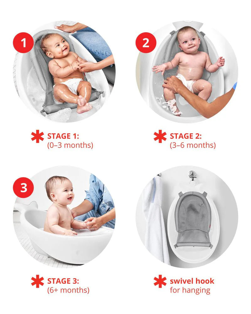 MOBY® Smart Sling™ 3-Stage Tub - White MOBY® Smart Sling™ 3-Stage Tub - White