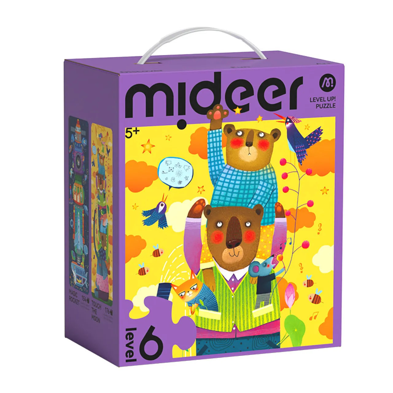 Mideer - 2-in-1 Level Up Puzzle - World Of Imagination