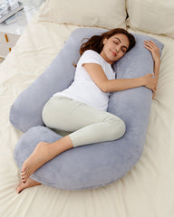 Momcozy Pregnancy Pillow U Shaped (Grey)