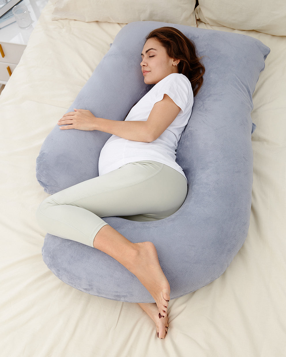 Momcozy Pregnancy Pillow U Shaped (Grey)