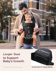 Momcozy Move2Fit 2-in-1 Hip Seat Baby Carrier - Air Mesh
