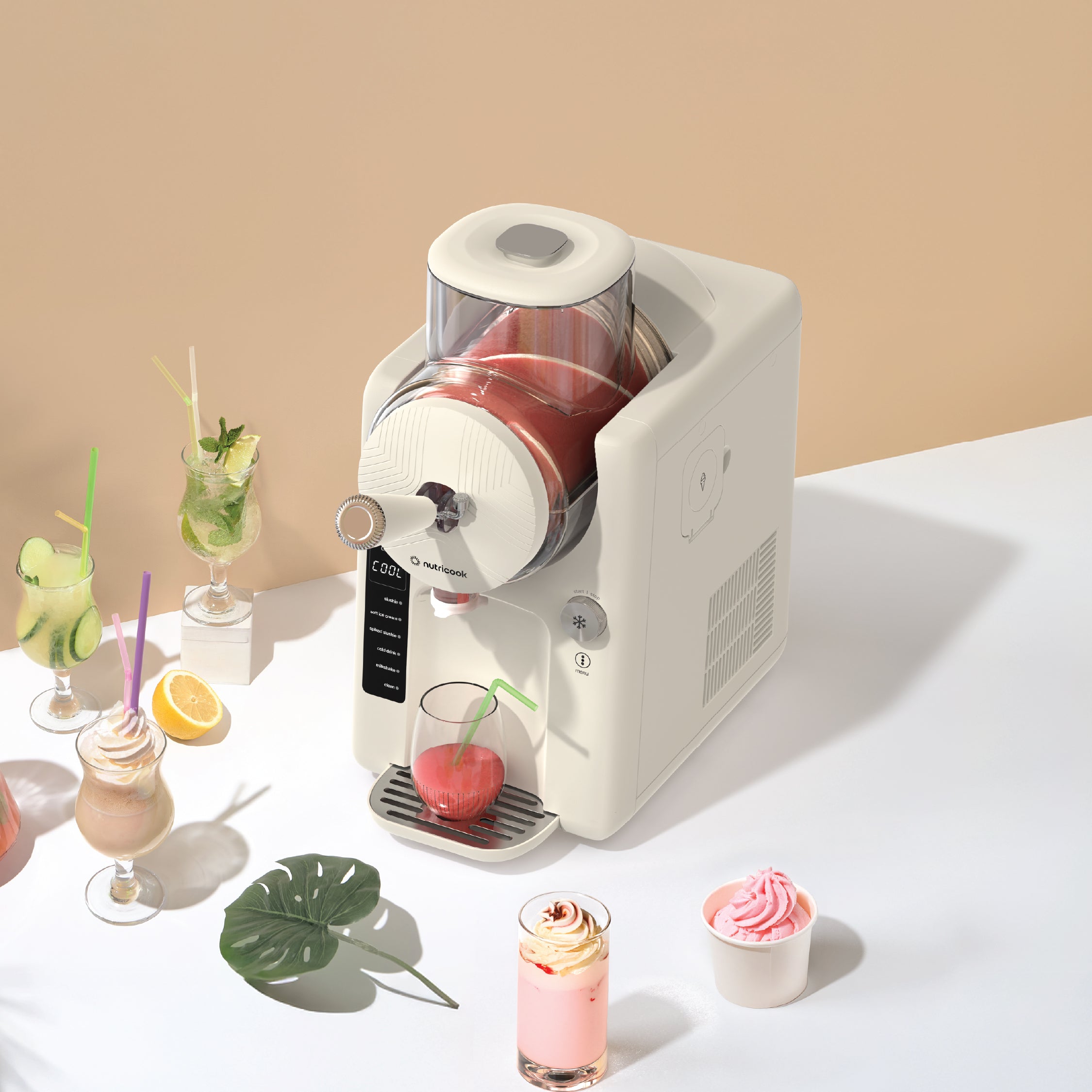 Nutricook Frost Beige slushie and soft serve maker