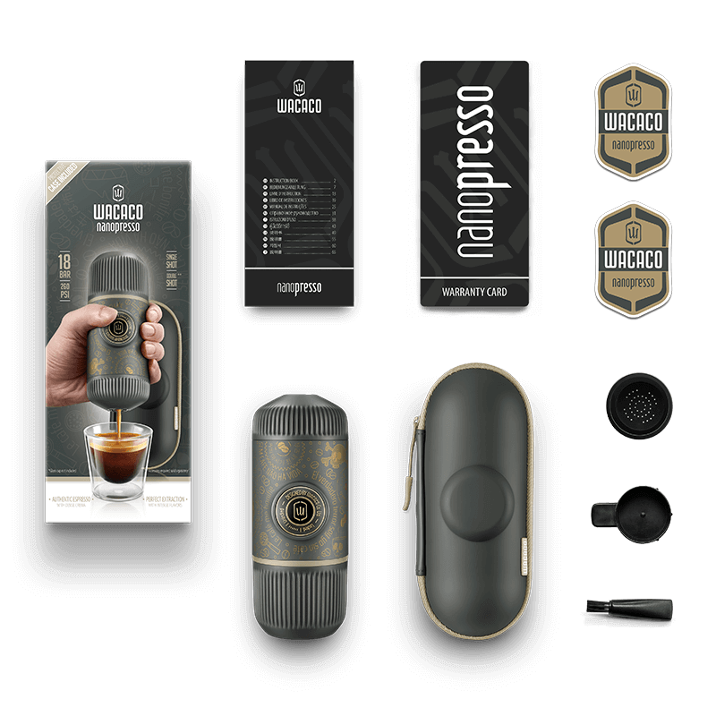 WACACO NANOPRESSO DARK SOULS - Grey + Case WACACO NANOPRESSO DARK SOULS - Grey + Case