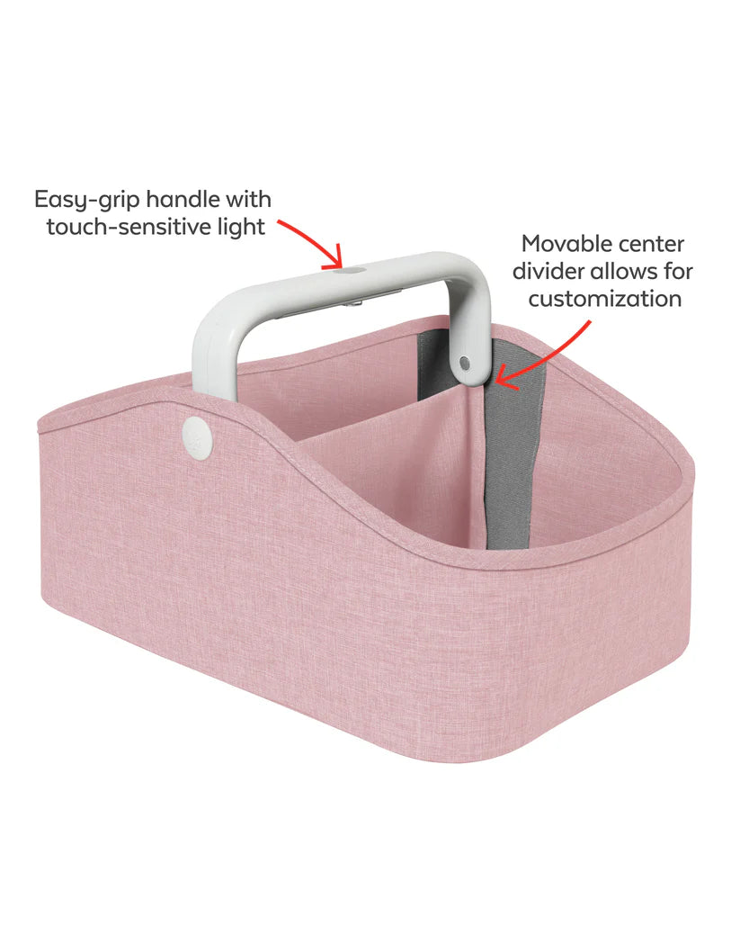 Nursery Style Light-Up Diaper Caddy - Pink Nursery Style Light-Up Diaper Caddy - Pink