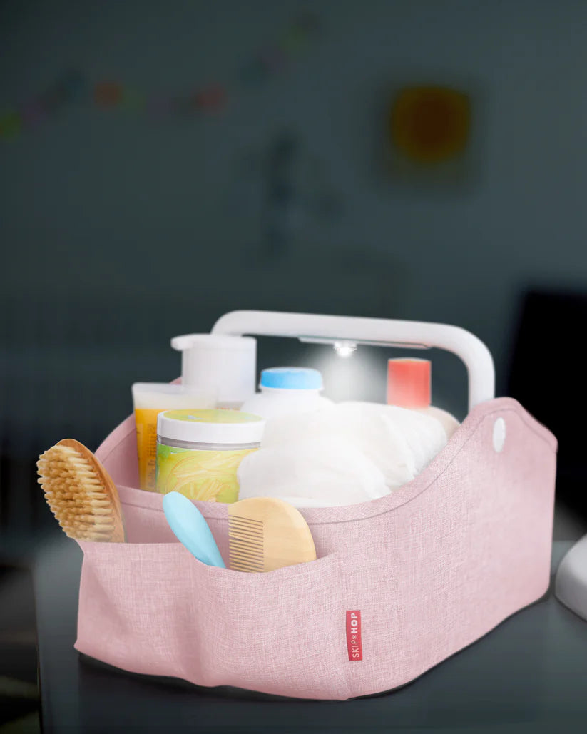 Nursery Style Light-Up Diaper Caddy - Pink Nursery Style Light-Up Diaper Caddy - Pink